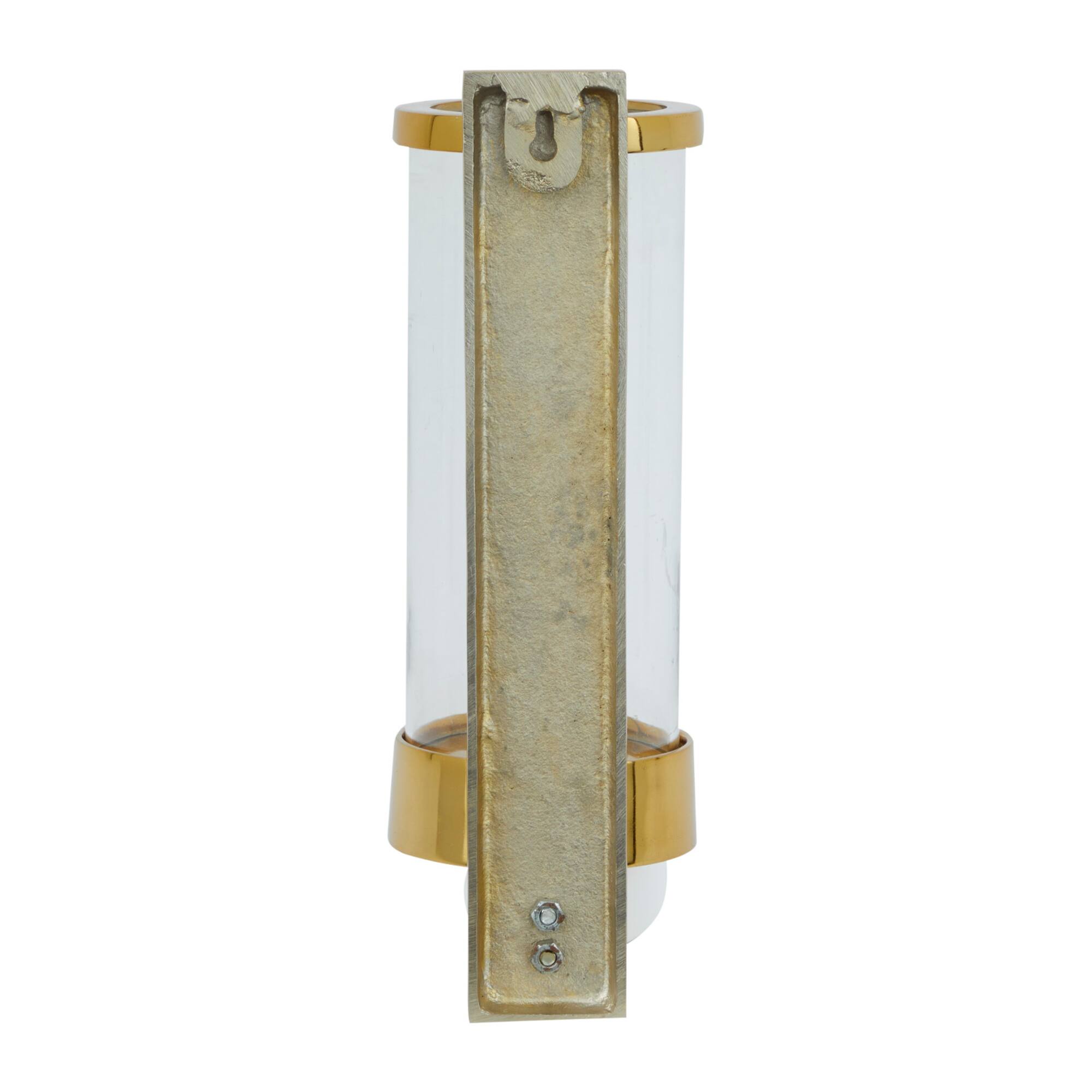 Gold Aluminum Contemporary Wall Sconce, 16" x 5" x 7"